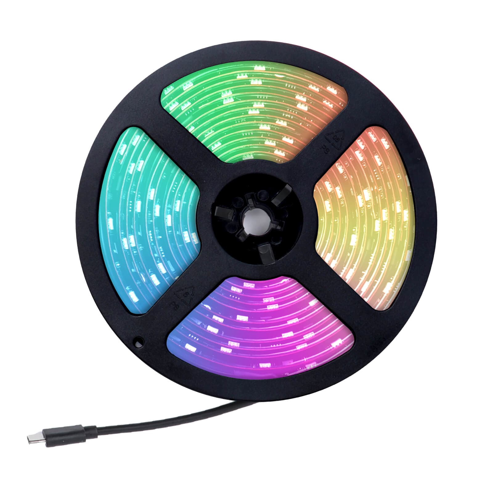 Smarter WLAN LED-Streifen RGBIC mit App-Steuerung & Musik-Sync